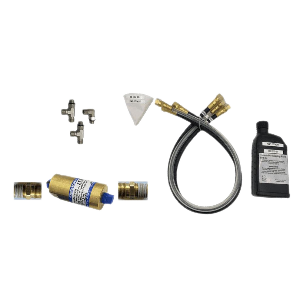 Autopilot pump fitting kit for ORB steering system with steady steer