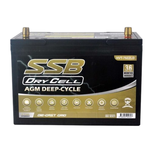 HVT Deep Cycle HVT-70ZZLD - 12Volts, 780CCA, 105Ah