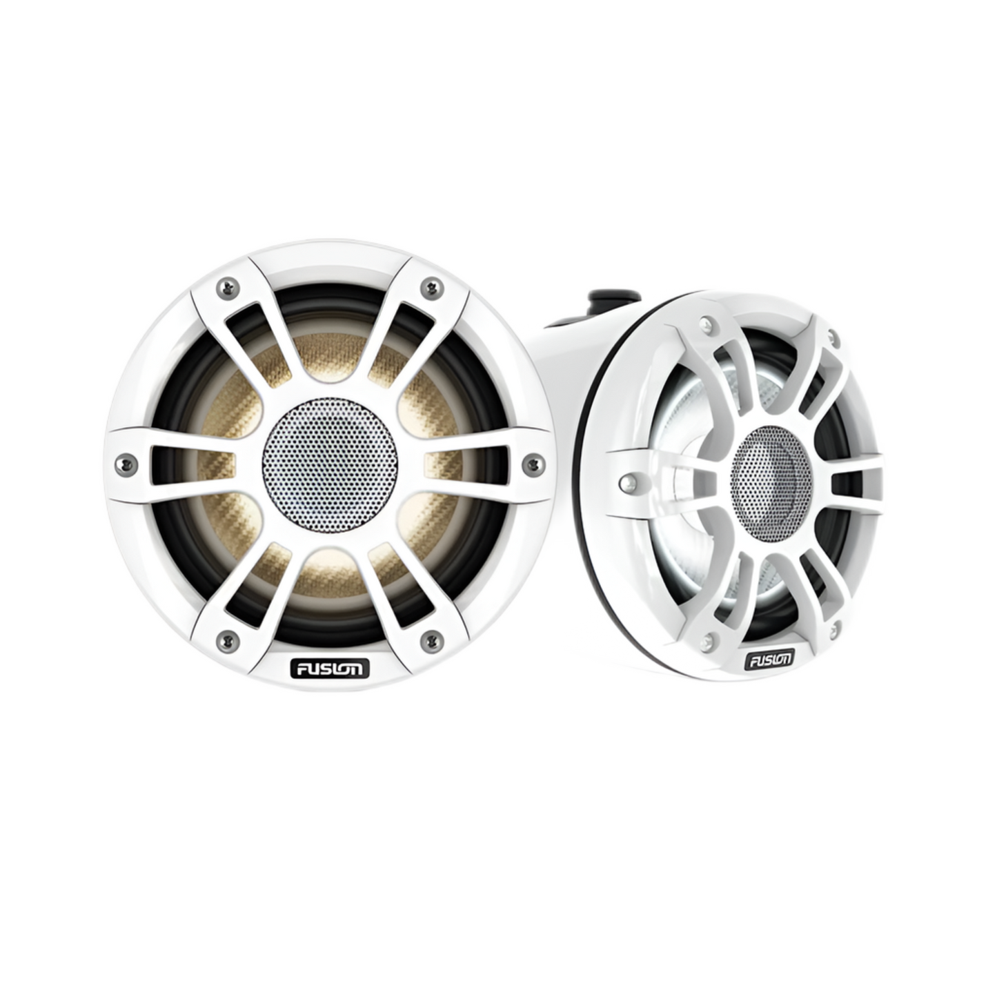 Fusion® Signature Series 3i Marine Wake Tower Speakers 6.5" 230-watt CRGBW Sports White Marine Wake Tower Speakers (Pair) - 010-02771-50