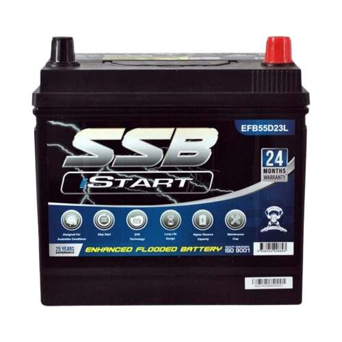EFB Stop Start EFB55D23L - 12Volts, 720CCA, 60Ah