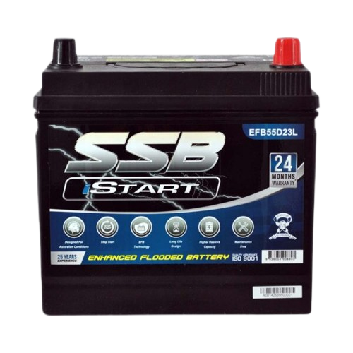 EFB Stop Start EFB55D23L - 12Volts, 720CCA, 60Ah