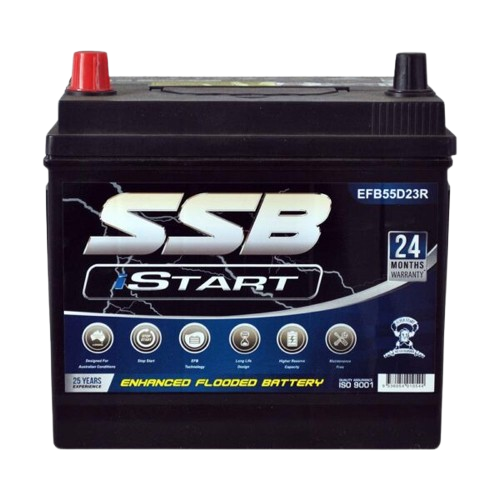 EFB Stop Start EFB55D23R - 12Volts, 720CCA, 60Ah