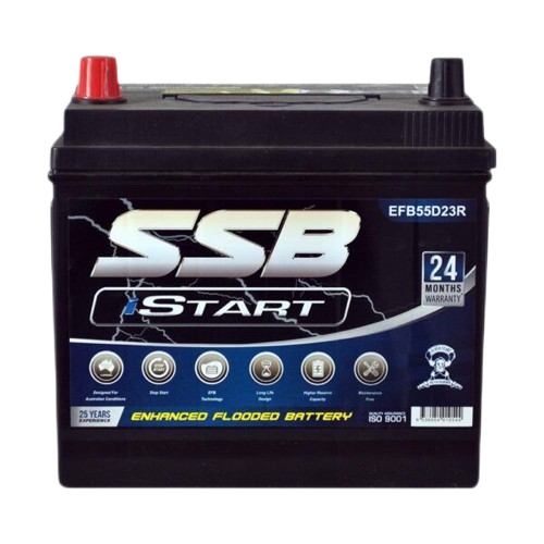 EFB Stop Start EFB55D23R - 12Volts, 720CCA, 60Ah