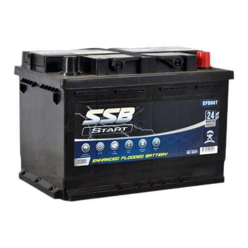 EFB Stop Start EFB66T - 12Volts, 830CCA, 70Ah