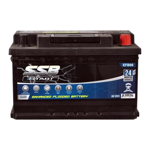 EFB Stop Start EFB66 - 12Volts, 800CCA, 65Ah