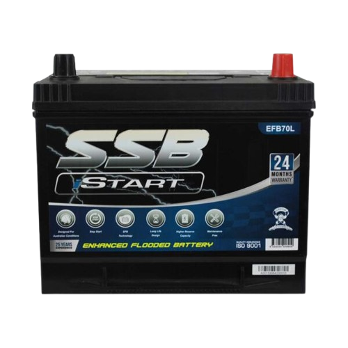EFB Stop Start EFB70L - 12Volts, 780CCA, 75Ah
