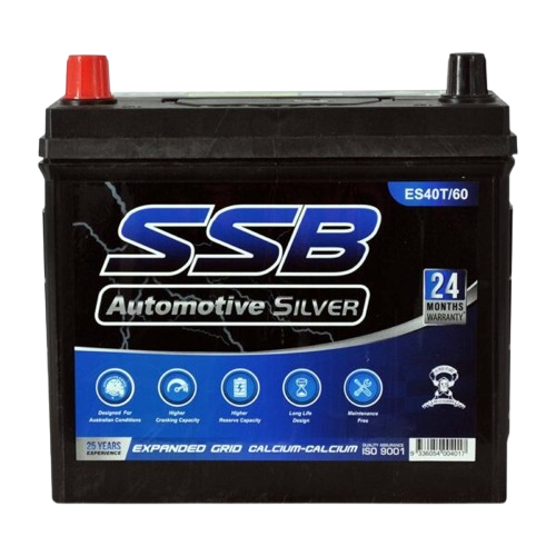 ES Silver Automotive ES40T/60 - 12Volts, 450CCA, 45Ah