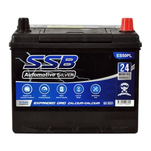 ES Silver Automotive ES50PL - 12Volts, 570CCA, 55Ah
