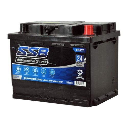 ES Silver Automotive ES55T - 12Volts, 570CCA, 60Ah