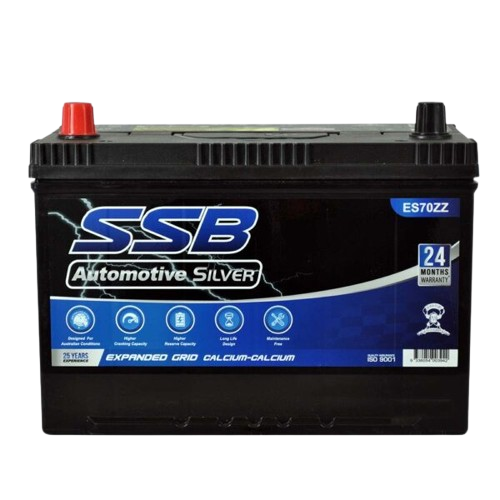 ES Silver Automotive ES70ZZ - 12Volts, 760CCA, 80Ah