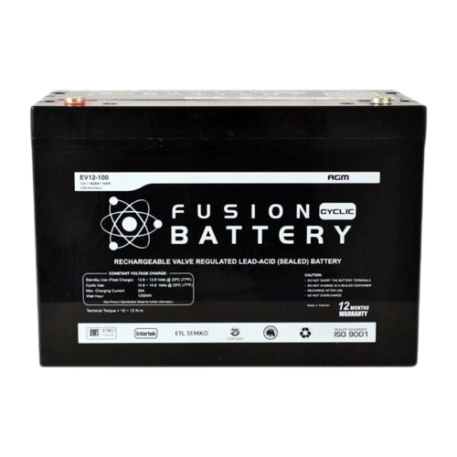 EV AGM EV12-100 - 12Volts, 100Ah