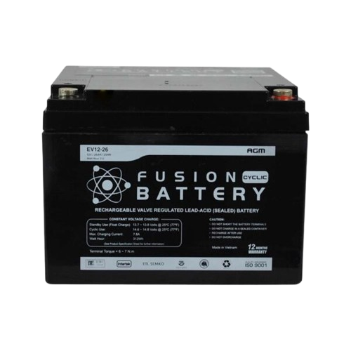 EV AGM EV12-26 - 12Volts, 26Ah
