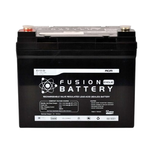 EV AGM EV12-33 - 12Volts, 33Ah