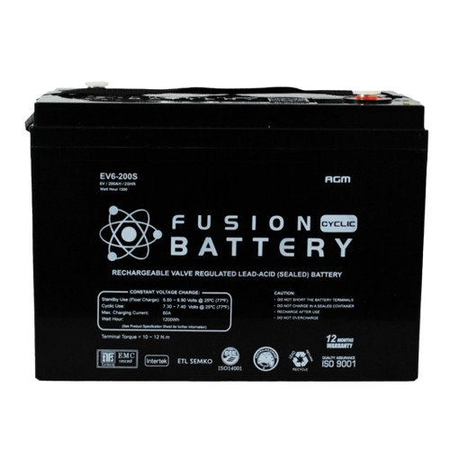 EV AGM EV6-200S - 6Volts, 200Ah