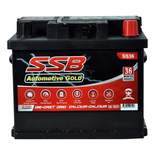 SS Automotive Gold SS36 - 12Volts, 490CCA, 40Ah