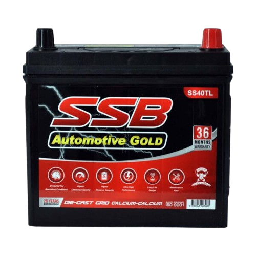 SS Automotive Gold SS40TL - 12Volts, 520CCA, 40Ah