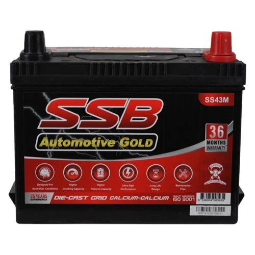 SS Automotive Gold SS43M - 12Volts, 450CCA, 35Ah