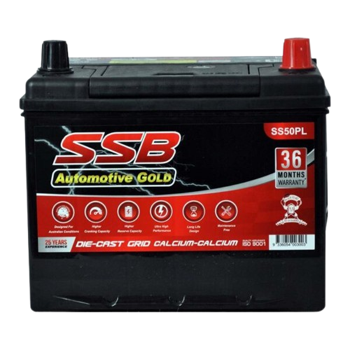 SS Automotive Gold SS50PL - 12Volts, 680CCA, 50Ah