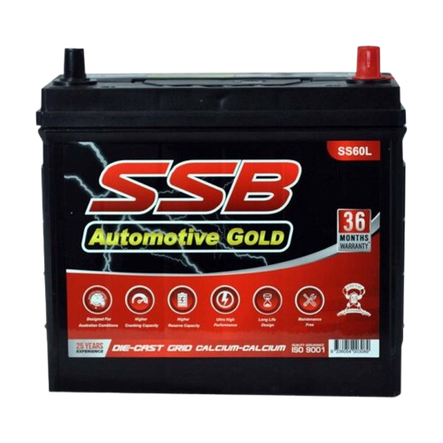 SS Automotive Gold SS60L - 12Volts, 520CCA, 40Ah