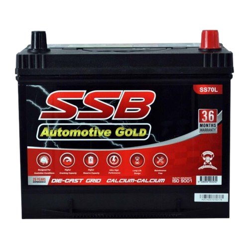 SS Automotive Gold SS70L - 12Volts, 750CCA, 65Ah