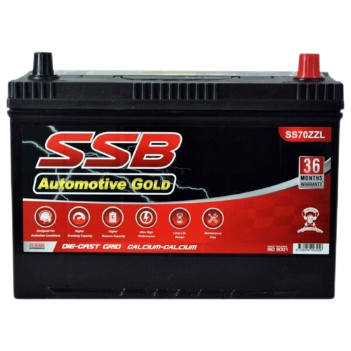 SS Automotive Gold SS70ZZL - 12Volts, 900CCA, 75Ah