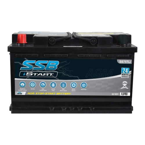 SSTi punch plate SS75TLi - 12Volts, 1000CCA, 80Ah