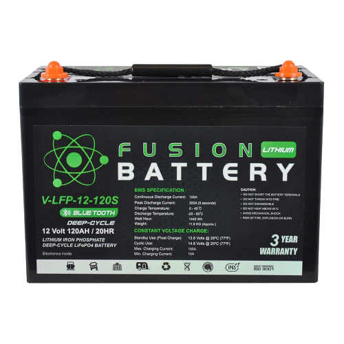 Fusion V-LFP-12-120S Deep-Cycle 12V 120Ah Lithium Battery