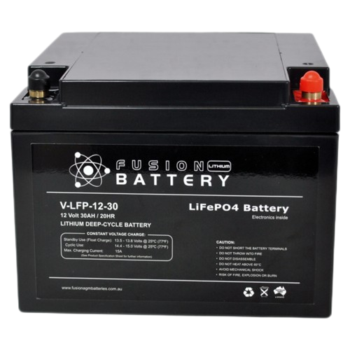 Fusion Lithium Deep Cycle V-LFP-12-30 - 12Volts, 30Ah