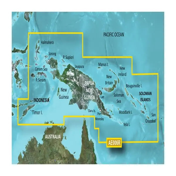 BlueChart g3 microSD with SD Adaptor - Timor Leste/New Guinea