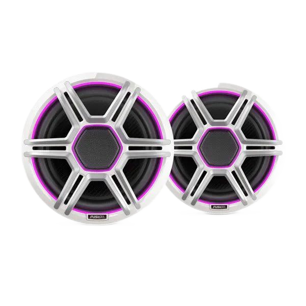 Fusion Apollo™ Speakers, 8.8" LED Marine Speakers with Sports White Grilles