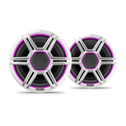 Fusion Apollo™ Speakers, 8.8" LED Marine Speakers with Sports White Grilles