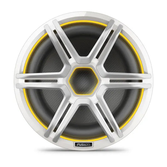 Fusion Apollo™ Subwoofer, 12" LED Marine Subwoofer with Sports White Grille