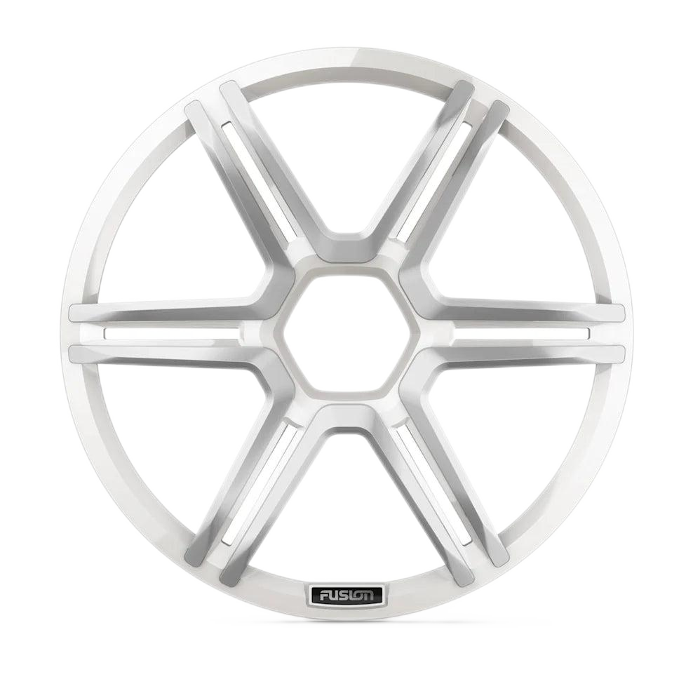 Fusion Apollo™ Subwoofer grille, 12" Sports white subwoofer grille