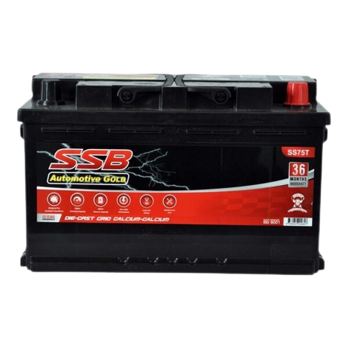 SS Automotive Gold SS75T - 12Volts, 870CCA, 75Ah