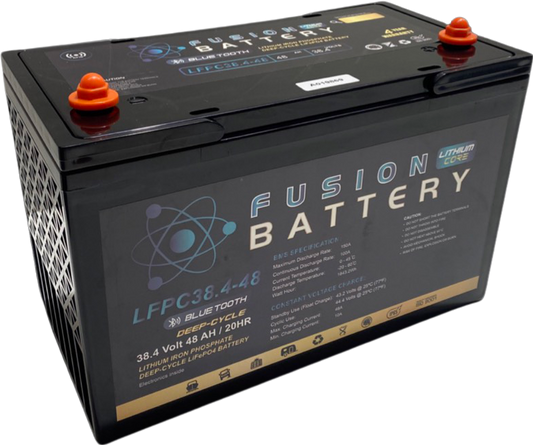 Fusion Lithium Core 38.4V 48Ah Trolling Motor Battery w/ 30A Smart Lithium Battery Charger