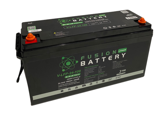 Fusion V-LFP-24-100 Deep-Cycle 24V 100Ah Lithium Battery