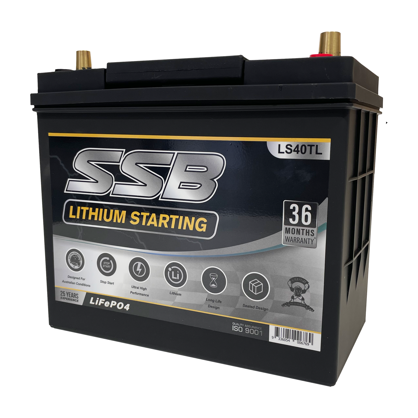 SSB LS40TL 12v 40Ah 1000CCA Lithium Starting Battery