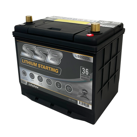 SSB LS55D23L 12v 60Ah 1400CCA Lithium Starting Battery