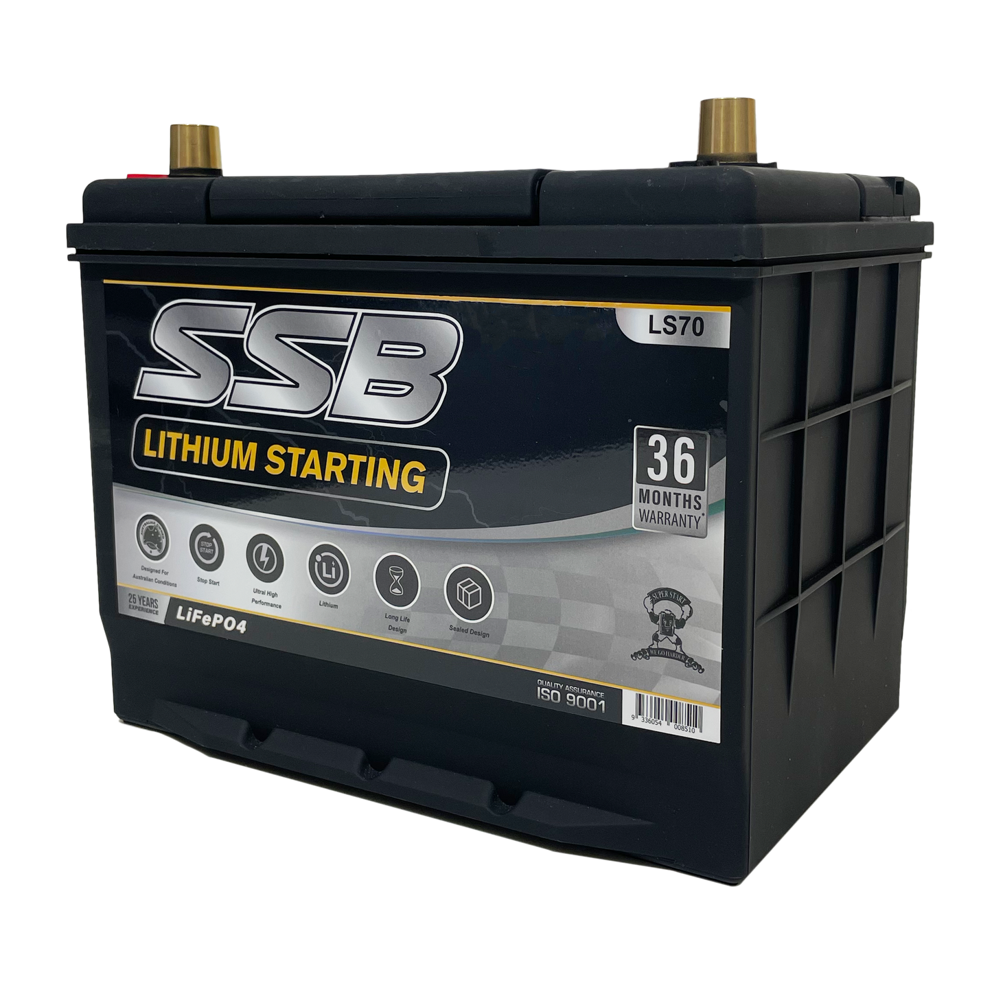 SSB LS70 12v 60Ah 1400CCA Lithium Starting Battery