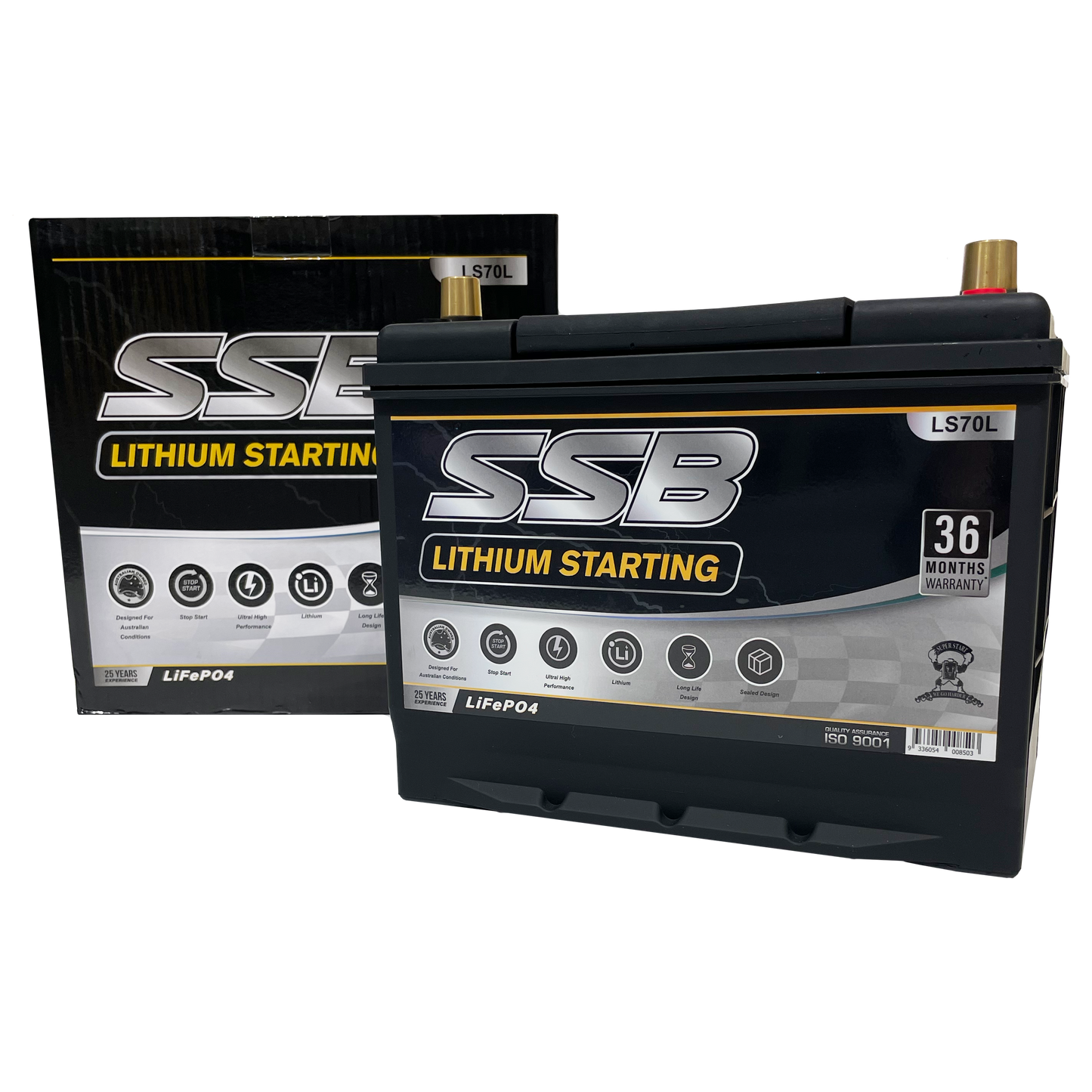 SSB LS70L 12v 60Ah 1400CCA Lithium Starting Battery