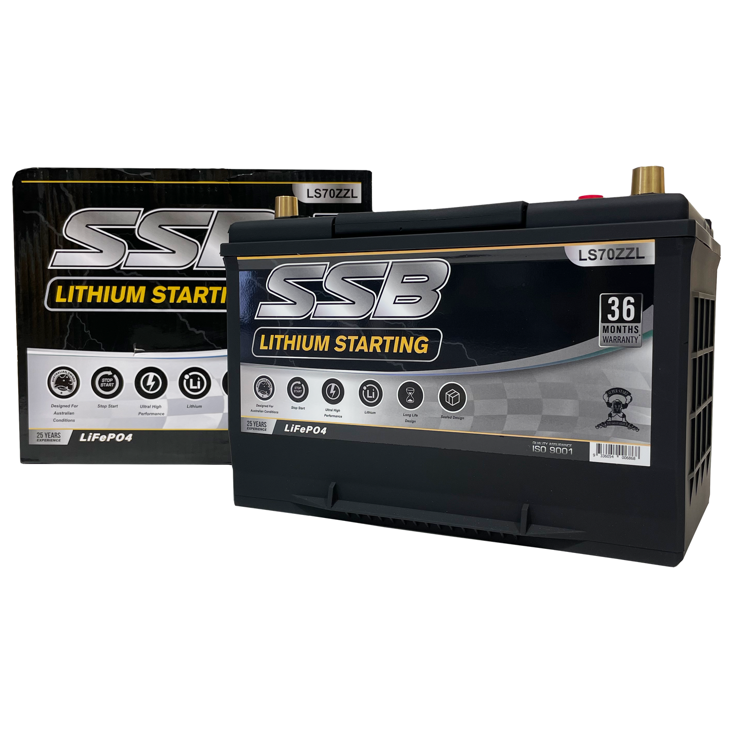 SSB LS70ZZL 12v 80Ah 1600CCA Lithium Starting Battery