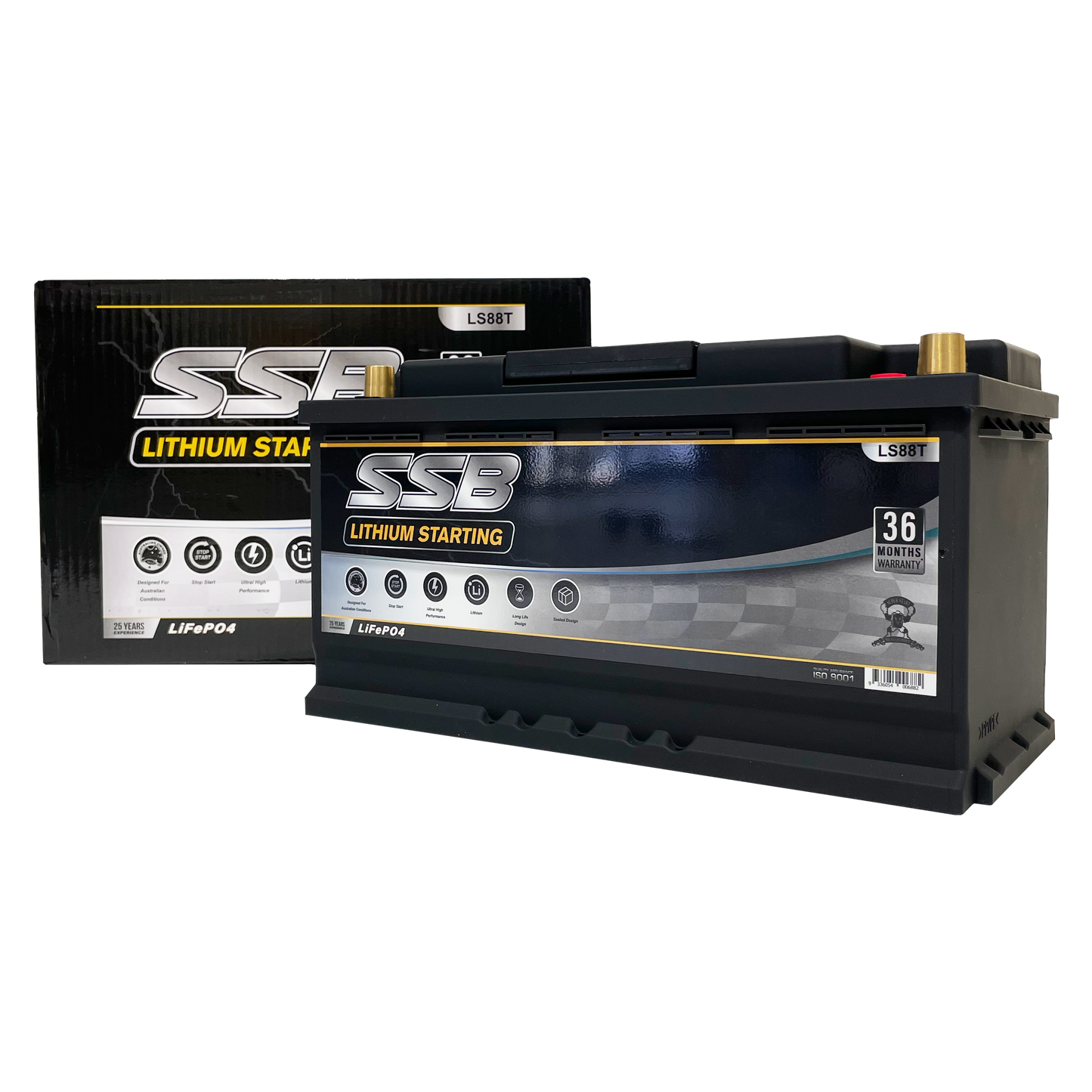 SSB LS88T 12v 100Ah 1800CCA Lithium Starting Battery