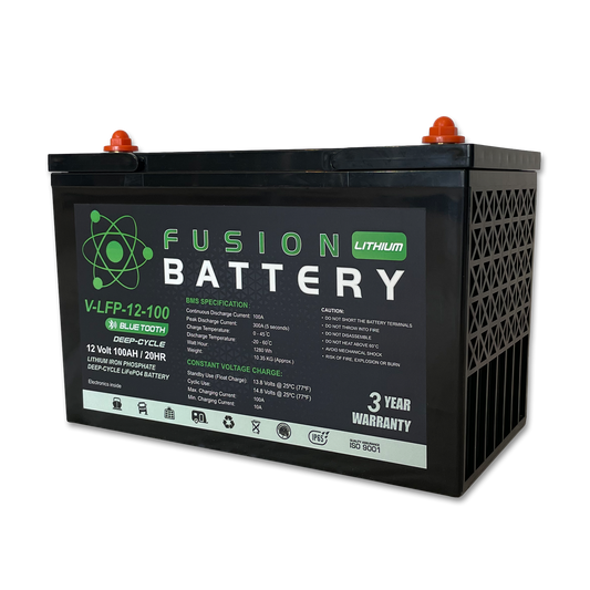 Fusion V-LFP-12-100 Deep-Cycle 12v 100Ah Lithium Battery