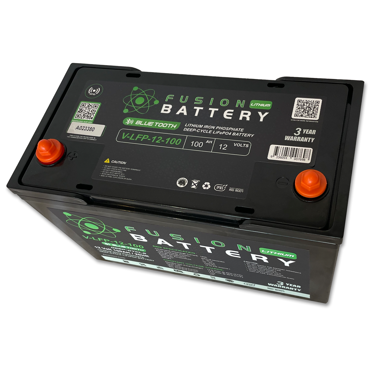 Fusion V-LFP-12-100 Deep-Cycle 12v 100Ah Lithium Battery