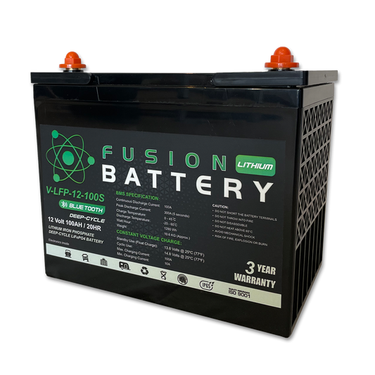 Fusion V-LFP-12-100S Deep-Cycle 12V 100Ah Lithium Battery