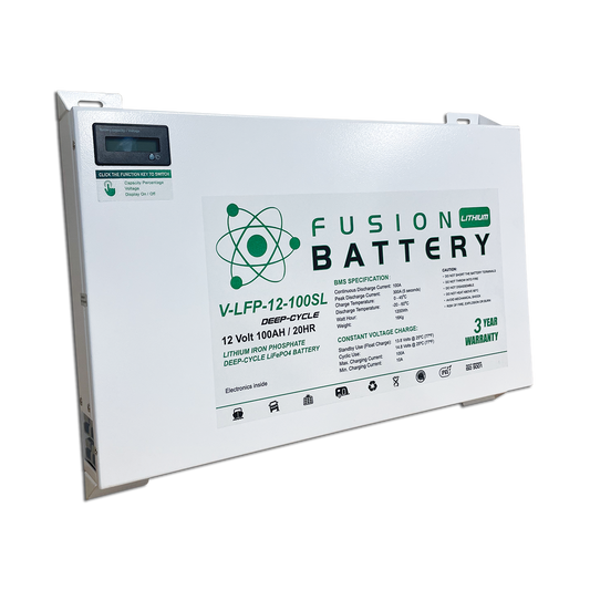 V-LFP-12-100SL Deep-Cycle 12v 100Ah Lithium Battery