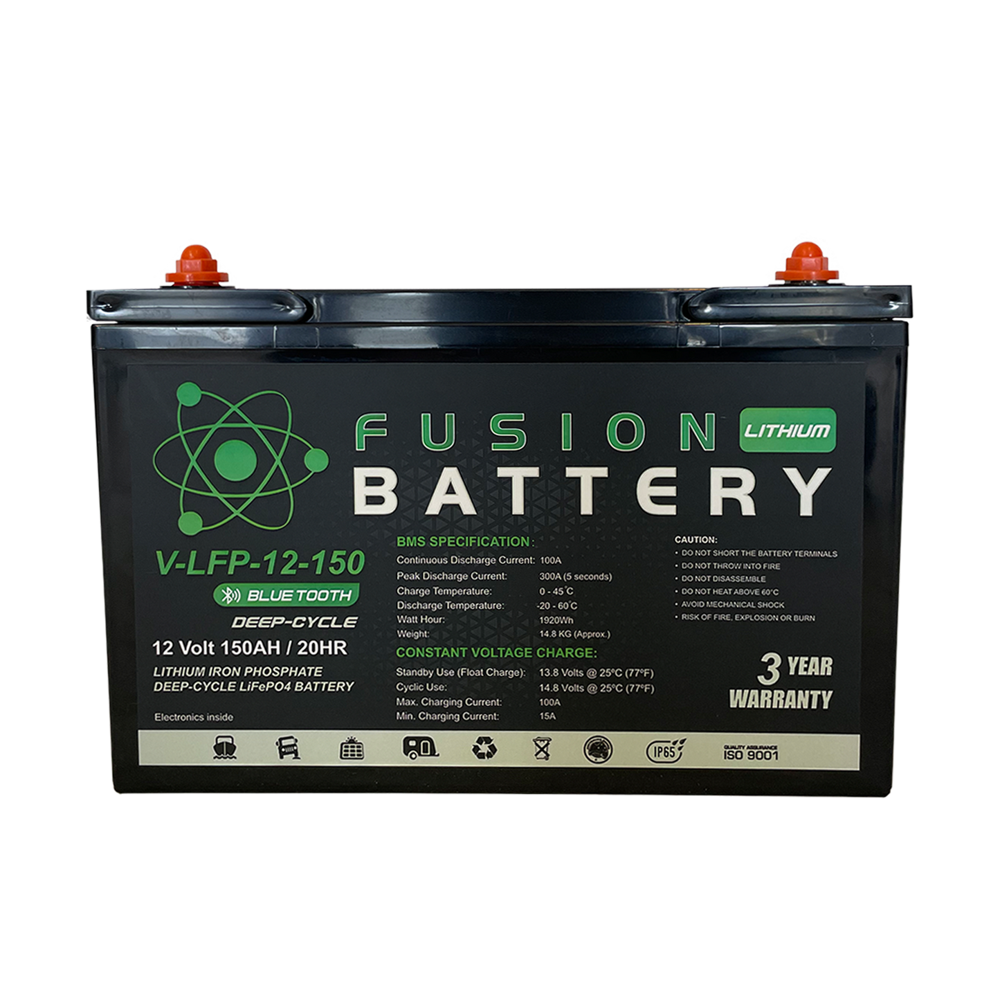 Fusion V-LFP-12-150 Deep-Cycle 12V 150Ah Lithium Battery