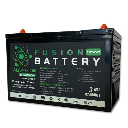 Fusion V-LFP-12-150 Deep-Cycle 12V 150Ah Lithium Battery