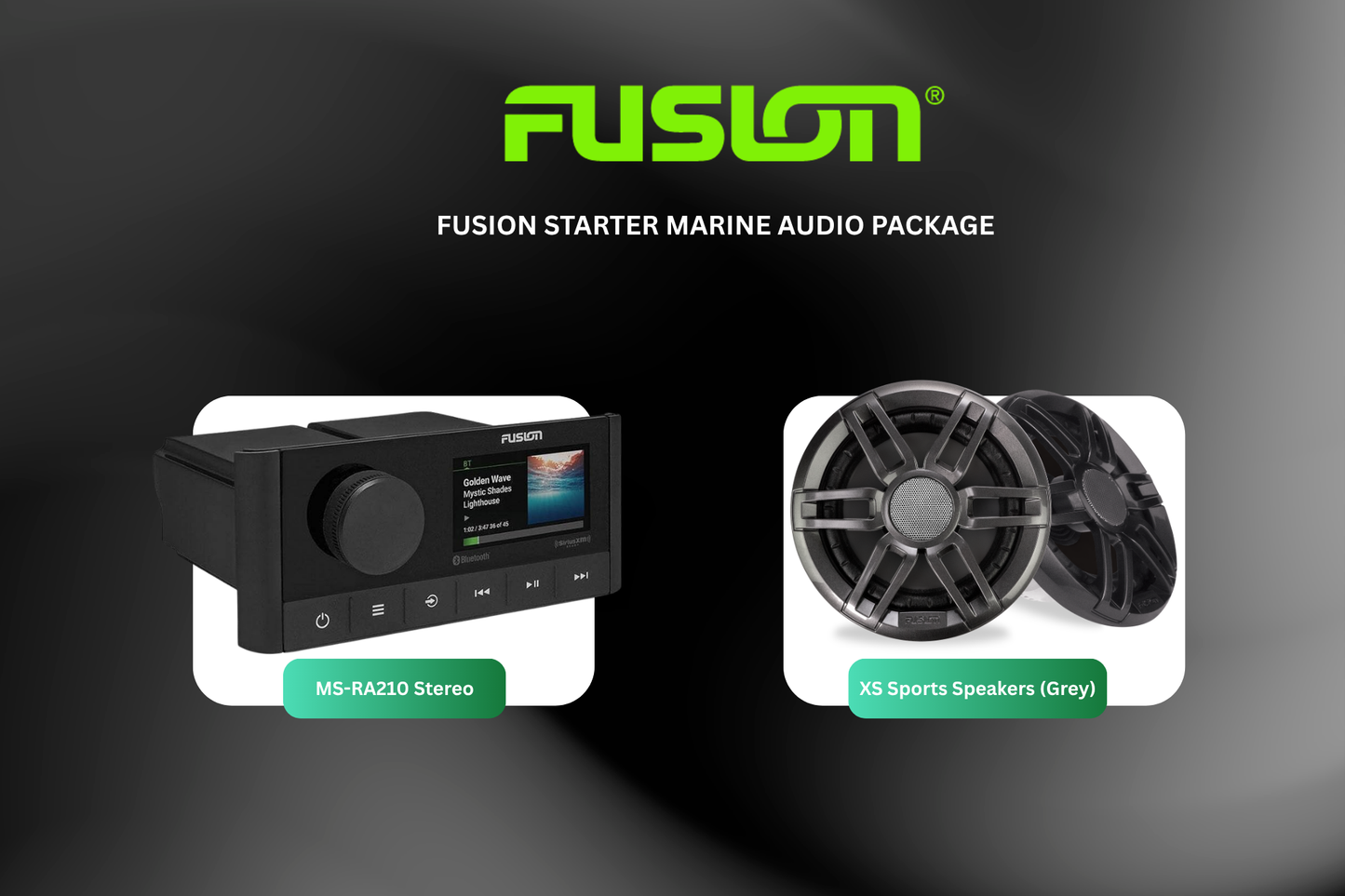 Fusion Premium Marine Audio Package