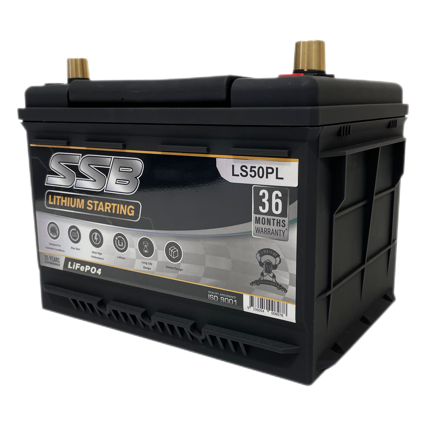 SSB LS50PL 12v 60Ah 1400CCA Lithium Starting Battery